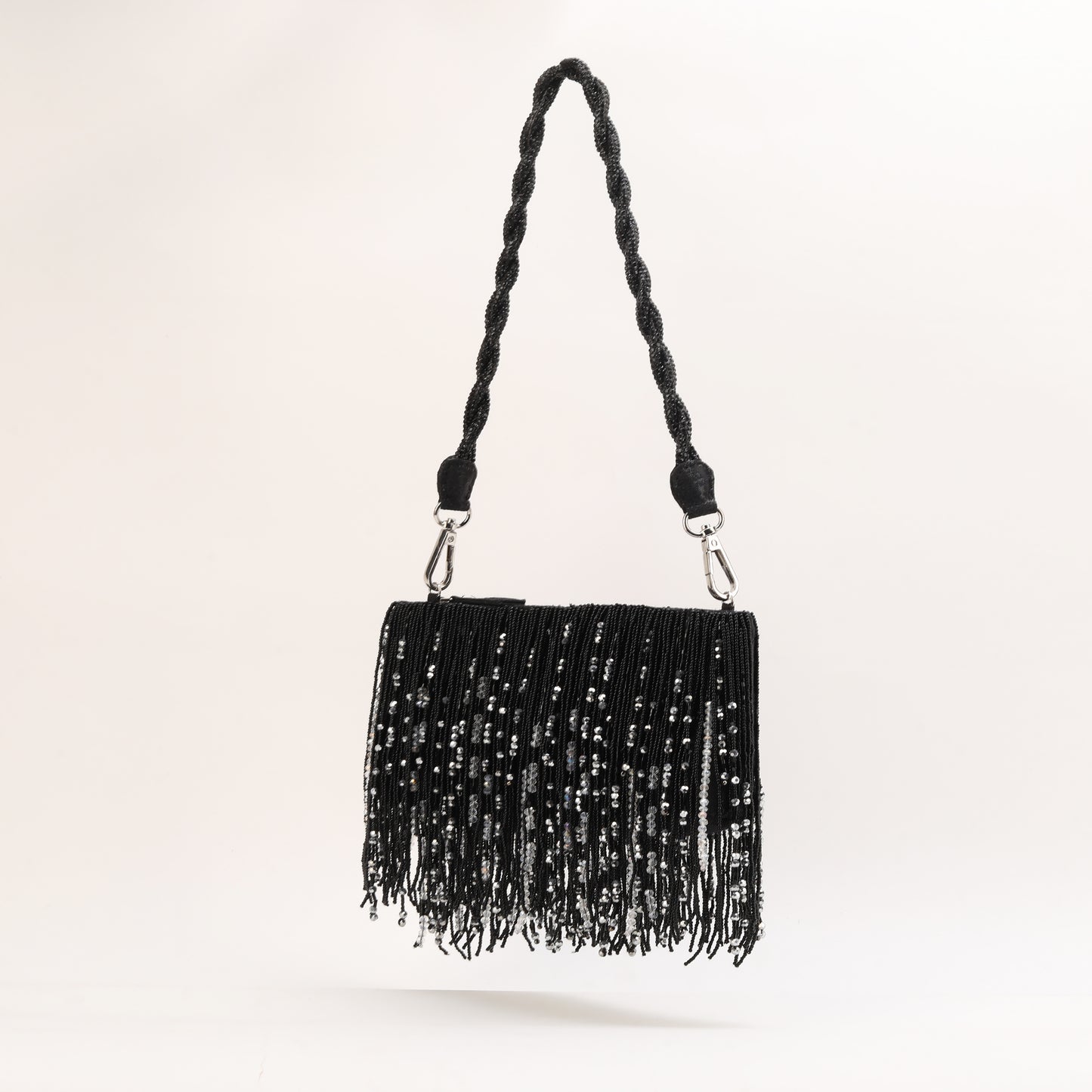 Black Beaded Charm